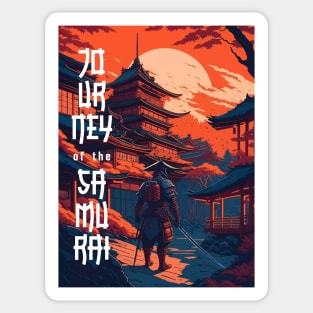 Futuristic Samurai: A Journey Through Time and Tradition Sticker